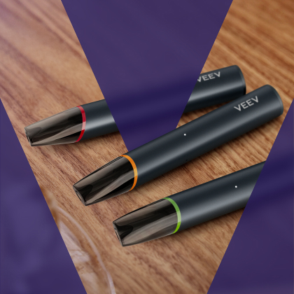 Three VEEV NOW ULTRA devices on the table.